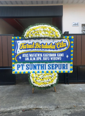 Papan Bunga Duka di Laguboti